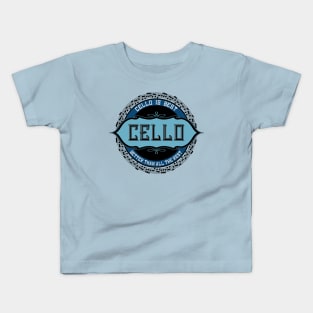Cello Best Music Note Circle Kids T-Shirt